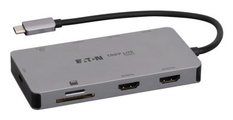 Eaton U442-DOCK8G-GG2 laptop dock/port replicator Docking USB 3.2 Gen 1 (3.1 Gen 1) Type-C Grey