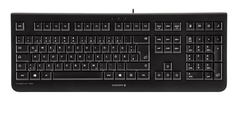 CHERRY KC 1000 keyboard Office USB QWERTY Spanish Black