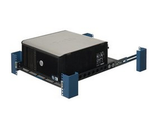 Origin Storage Fixed 2 & 4 Post Rack Mount Shelf 24in Depth max. 68kg