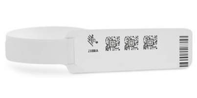 Zebra Z-Band UltraSoft White Hospital wristband