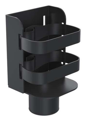 Ergonomic Solutions SpacePole POS Hand sanitiser bottle holder, SP1 top mount.