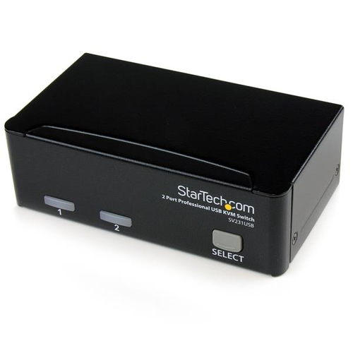 StarTech.com 2 Port Professional USB KVM Switch Kit with Cables - TAA