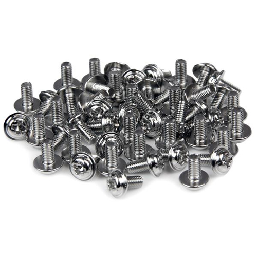 StarTech.com PC Mounting Computer Screws M3 x 1/4in Long Standoff - 50 Pack - TAA