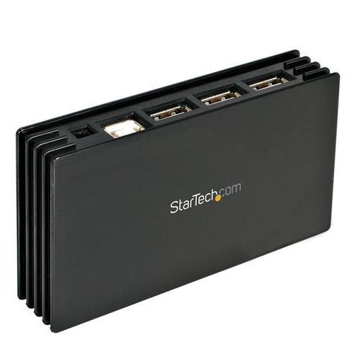 StarTech.com 7 Port Black USB 2.0 Hub - TAA