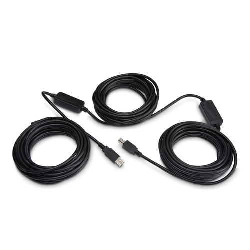 StarTech.com 50ft (15m) Active USB 2.0 A to B Cable, Long USB Printer Cable, 1x USB-A (M), 1x USB-B (M) - Black