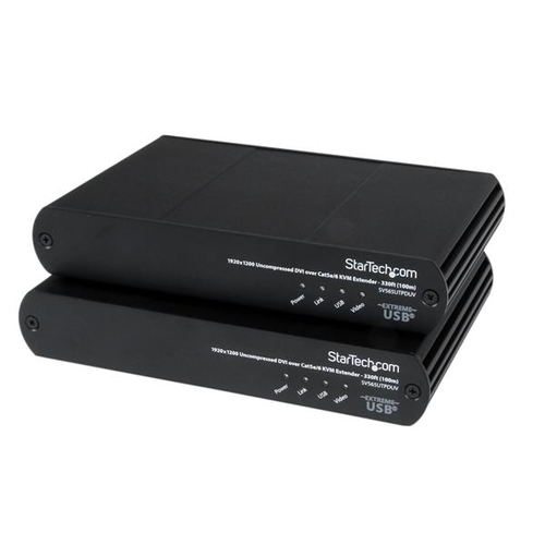 StarTech.com USB DVI over Cat 5e / Cat 6 KVM Console Extender w/ 1920x1200 Uncompressed Video - 330ft (100m)