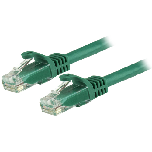 StarTech.com 50cm CAT6 Ethernet Cable - Green CAT 6 Gigabit Ethernet Wire -250MHz 100W PoE RJ45 UTP Network/Patch Cord Snagless w/Strain Relief Individually Tested