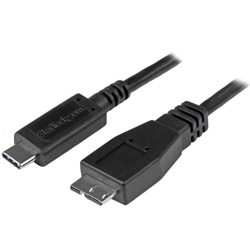 StarTech.com 3ft (1m) USB-C to Micro USB-B Cable, USB 10Gbps, Data Cord, 3A, USB C to Micro-B Data Transfer Cable