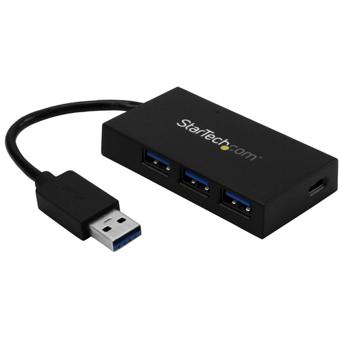 StarTech.com 4 Port USB 3.0 Hub - USB Type-A Hub with 1x USB-C & 3x USB-A Ports (SuperSpeed 5Gbps) - USB Bus Powered - USB 3.2 Gen 1 Adapter Hub - Portable/Laptop USB Hub - TAA