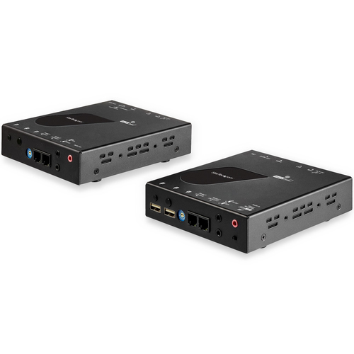 StarTech.com HDMI KVM Extender over IP Network - 4K 30Hz HDMI 2.0 and USB over IP LAN or Cat5e/Cat6 Ethernet Cable (100m/330ft) - Remote KVM Switch/Console Transmitter/Receiver Extender Kit - TAA
