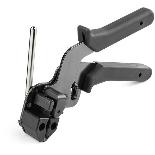 StarTech.com Metal Cable Tie Tool - Metal Zip Tie Tightener Tool - Stainless Steel Cable Tie Installation Gun - Tensioning & Cutting Zip Ties Tool - Tensioner & Cutter for Metal Tie Wrap - TAA
