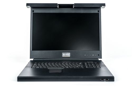 Vertiv Avocent LRA185KMM-204 rack console 48.3 cm (19") 1366 x 768 pixels Plastic, Steel Black 1U