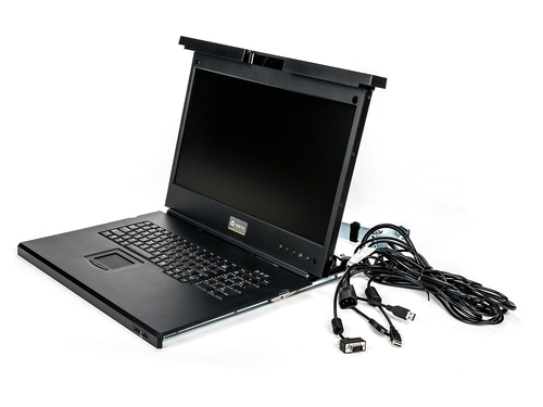 Vertiv Avocent LRA185KMM-205 rack console 48.3 cm (19") 1366 x 768 pixels Plastic, Steel Black 1U