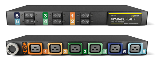 Vertiv MG01X1R1-06L193-3PS56B2H10-S power distribution unit (PDU) 6 AC outlet(s) 1U Black