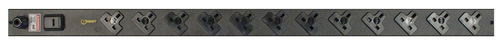Vertiv EGVHVAB122-102UKRPS6-IP44 power distribution unit (PDU) 12 AC outlet(s) Black