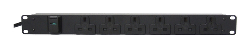 Vertiv EGVHVRB062-104UKLUK-V power distribution unit (PDU) 6 AC outlet(s) Black