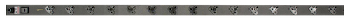 Vertiv EGVHVBB152-102UKRPS6-IP44 power distribution unit (PDU) 15 AC outlet(s) Black