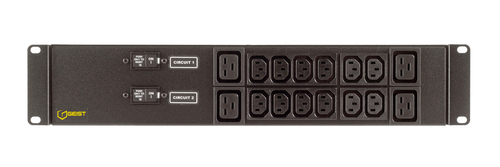 Vertiv EG2XPR166-103IB4PS6-IP44 power distribution unit (PDU) 16 AC outlet(s) Black
