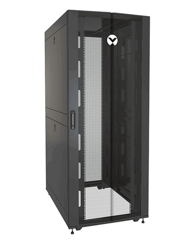 Vertiv VR3350SP rack cabinet 42U Freestanding rack Black, Transparent